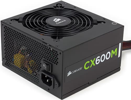Внешний вид блока питания Corsair CX600M (CP-9020060-EU)