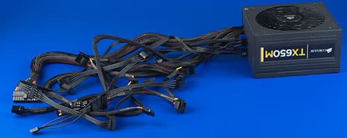 Провода и разъемы блока питания Corsair TX650M