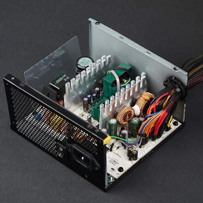 Вид платы блока питания Corsair VS450