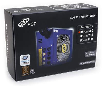 Упаковка блока питания FSP Everest 85 Plus 600