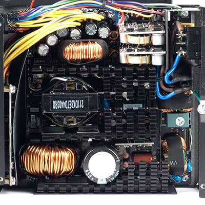 Вид платы блока питания Hiper K900