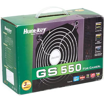 Упаковка блока питания Huntkey GS 550