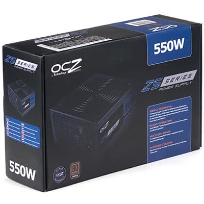 Упаковка блока питания OCZ ZS550