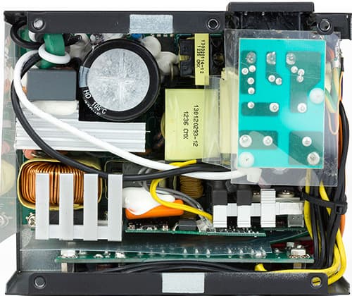 Вид платы блока питания Silverstone ST45SF-G (SFX)