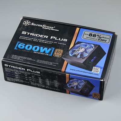 Упаковка блока питания Silverstone Strider Plus 600 (SST-ST60F-PB)