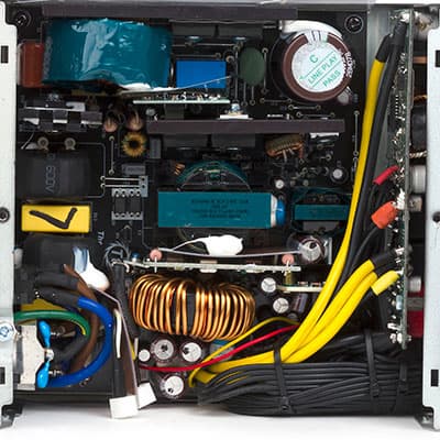 Вид платы блока питания Thermaltake Evo Blue 2.0 750W (Evo-750M)