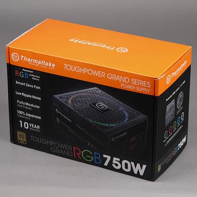 Упаковка блока питания Thermaltake Toughpower Grand RGB 750W Gold (TPG-0750F-R)