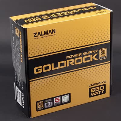Упаковка блока питания Zalman ZM650-XG
