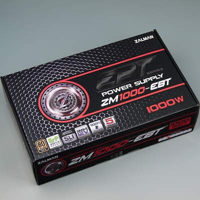 Упаковка блока питания Zalman ZM1000-EBT
