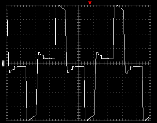 форма сигнала ИБП APC Back-UPS Pro 550 (BR550GI) без нагрузки