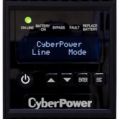 ИБП CyberPower OL3000ERTXL2U: панель управления Панель управления