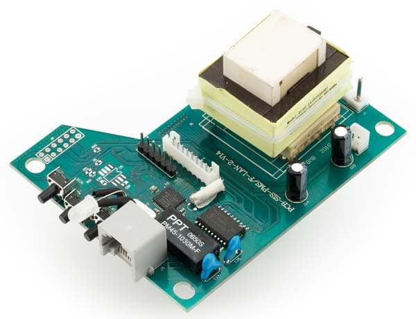 EnerGenie EG-PMS-LAN: программируемый фильтр питания с LAN-интерфейсом, Плата электроники