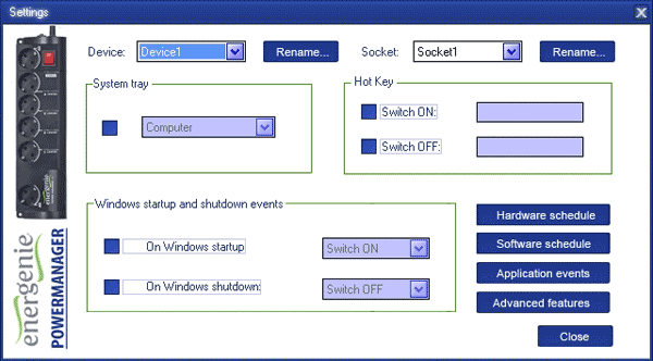 Программа Power Manager