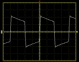 форма сигнала ИБП Krauler Gyper GPR-650 при работе на нагрузку 390 Вт