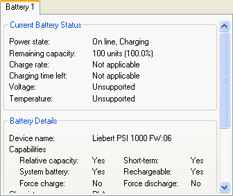 LIEBERT PSI 1000 по данным RMClock