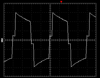 форма сигнала ИБП Mobilen SP 600C при работе на нагрузку 500 Вт