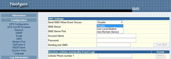 возможности web-интерфейса NetAgentII