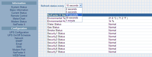 возможности web-интерфейса NetAgentII