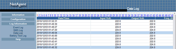 возможности web-интерфейса NetAgentII