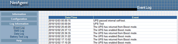 возможности web-интерфейса NetAgentII