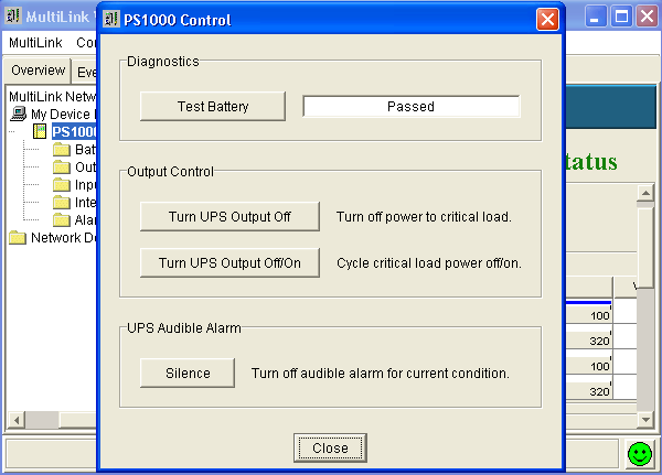 конфигурирование ИБП из LIEBERT MultiLink