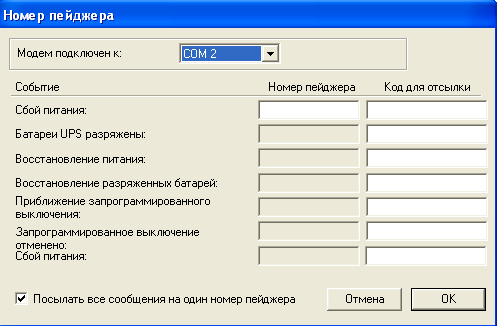 Номер пейджера
