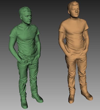 Сравнение результатов: сканер Artec и сенсор Kinect Сравнение результатов: сканер Artec и сенсор Kinect