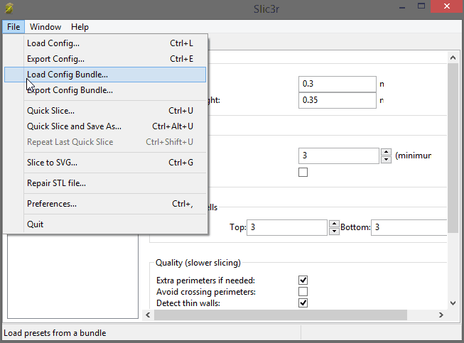 Слайсер Slic3r, настройки