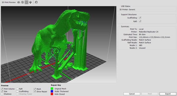 Печать 3D-модели из Photoshop CC
