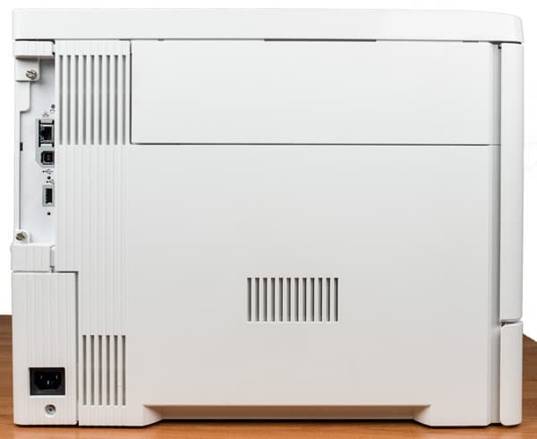 HP Color LaserJet Enterprise M553dn, разъемы
