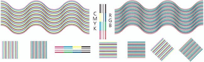 Принтер HP Color LaserJet Enterprise M553dn, печать тестовой полосы