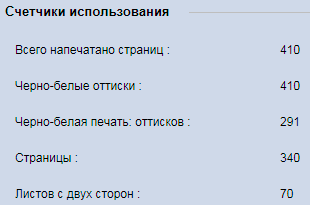 МФУ Xerox WC3225DNI, счетчики МФУ Xerox WC3225DNI, счетчики