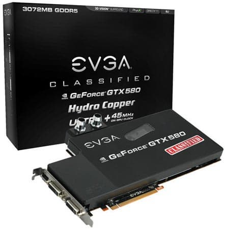 EVGA GeForce GTX 580 Classified Ultra Hydro Copper