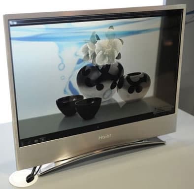 Haier продемонстрировала на выставке IFA 2011 прозрачную ЖК-панель