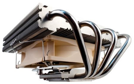 Низкопрофильный процессорный охладитель Noctua NH-L12 можно использовать с одним или двумя вентиляторами
