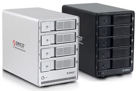 Корпуса для массивов накопителей ORICO 9548RUS3 и 9558RUS3 оснащены интерфейсами USB 3.0 и eSATA