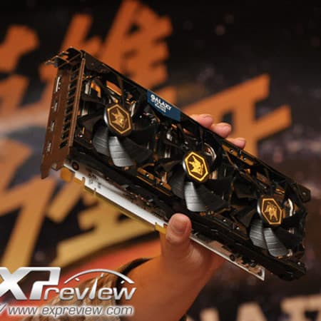 Galaxy показала прототип 3D-карты GeForce GTX 680 HOF
