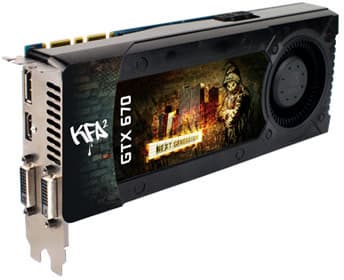 Одновременно выпущена 3D-карта KFA2 GeForce GTX 670 — копия референсного образца