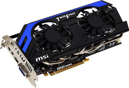 Тактовая частота GPU MSI R7870 Hawk равна 1100 МГц