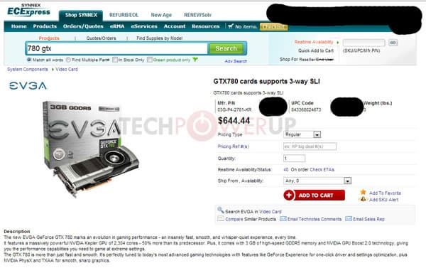 Насколько 3D-карта GeForce GTX 780 получилась дешевле GeForce GTX Titan?