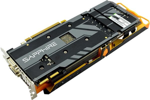 3D-карта Sapphire Radeon R9 270X Black Diamond Edition оснащена четырьмя видеовыходами