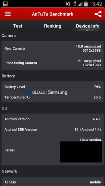 Прототип Samsung Galaxy S5 протестирован в AnTuTu