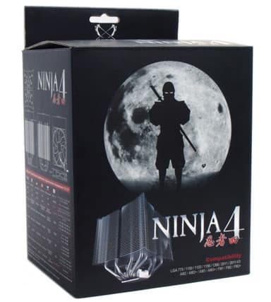 Конструкция процессорного охладителя Scythe Ninja 4 включает шесть тепловых трубок