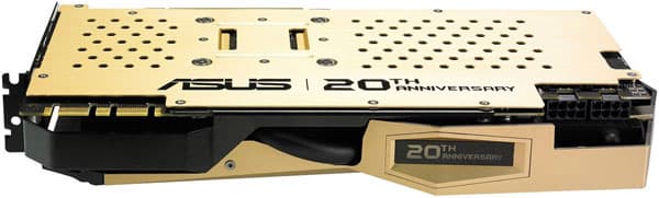 Выпуском 3D-карты Asus GTX 980 20th Anniversary Gold Edition компания Asus отметила 20 лет со дня выпуска своей первой 3D-карты