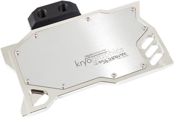 Наиболее доступный вариант водоблока AquaComputer kryographics стоит примерно 95 евро