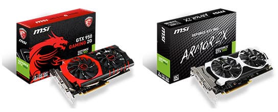 3D-карта MSI GTX 950 Gaming 2G оснащена охладителем Twin Frozr V