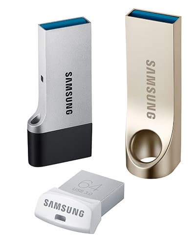 В новую линейку флэш-накопителей Samsung с интерфейсом USB 3.0 вошли модели трех видов с металлическими корпусами