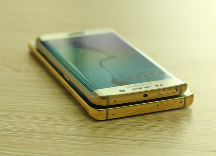 позолоченный смартфон Samsung Galaxy Note5