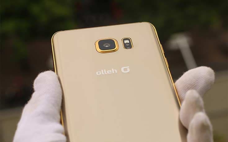 позолоченный смартфон Samsung Galaxy Note5