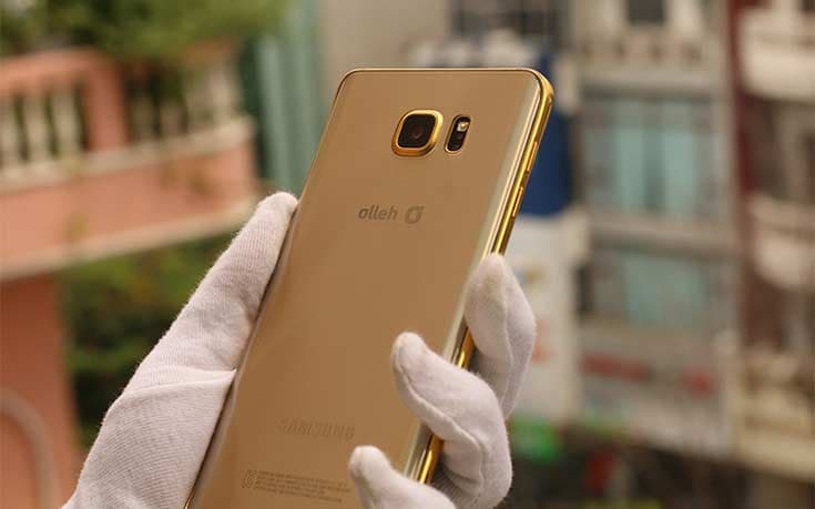 позолоченный смартфон Samsung Galaxy Note5